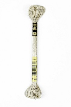 Broderigarn DMC Mouliné, Metalic Light Effects - Lys sølv E168