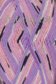 Basic uld/polyamid, Jacquard print lyselilla/syren/rosa