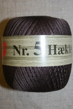 Nr. 5 Hæklegarn, mørkebrun