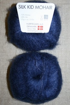 Silk Kid Mohair marine blå