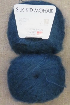 Silk Kid Mohair petrol-blå