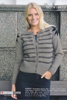 414473 Cardigan m/nordisk mønster