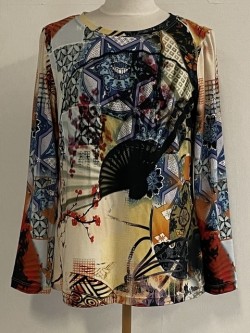 Bluse i viskose jersey syet efter Onion 2047