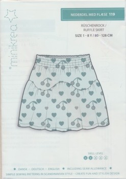 119 Minikrea Nederdel med flæse