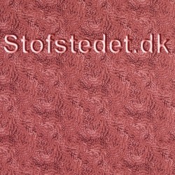 Bomuld med lille mønster i bordeaux, rosa.