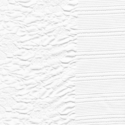 Jacquard jersey i hvid med blomster og elastikkant