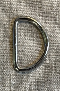 D-ring i sølv 32 mm.