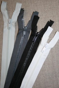 45-60 cm delbar plast lynlås