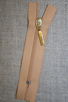 08 cm. lynlås m/guld vedhæng lys camel