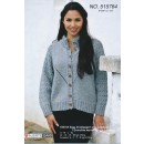 515764 Cardigan m/hulrækker