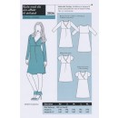 Onion 2056 Kjole med slå om-effekt til strikstof