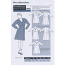 Onion 9002 Plus -Skjortekjole m/revers til strikstof