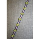 Bånd med sløjfer, denim-lyselilla-lime