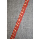 Bånd med hjerter & stikninger, orange