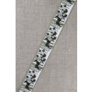 Bånd med træer - dyr i støvet grøn