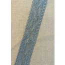 Spartel-/tyl blonde i støvet petroliumsgrøn, 50 mm.