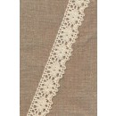 Bomulds-blonde 32 mm. i offwhite