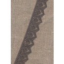 Bomulds-blonde Merceriseret 25 mm. grå-brun