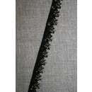 Kantelastik / blonde i sort og guld