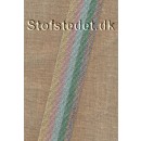 Kraftig gjordbånd 36 mm. stribet med glimmer i pasteller