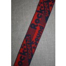 Rest Bånd bomuld orange/blå Rock-50 cm. 