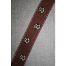 Bånd bomuld brun m/fodbold