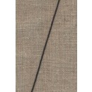 Vokset bomuldssnor 1.5 mm. sort.