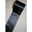 Satinbånd sort 100 mm.