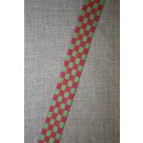 Rest Skråbånd mål-flags-tern, pink/lime-235 cm. 
