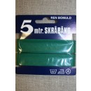 5 meter bomulds-skråbånd, græsgrøn