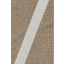 Velourbånd hvid 22 mm.