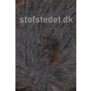 Børstet uld fra Hjertegarn i mørk grå-brun