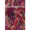Strømpegarn Sokkengaren fv.12 i cerisse, grøn, lilla