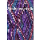 Strømpegarn Sokkengaren fv.14 i lilla, petrol, aubergine