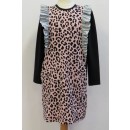 Pigekjole med flæse i sølv syet efter Minikrea 50025