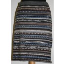 Nederdel i strømpegarns-rester brun/grå