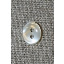 Oval off-white knap 11 mm.