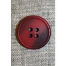 4-huls knap mørk rød/bordeaux 22 mm.