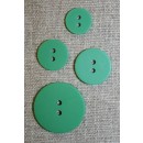 Grøn 2-huls knap 13 mm.