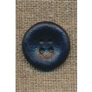 4-huls knap mørkeblå, 20 mm.