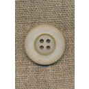 Beige 4-huls knap, 22 mm.
