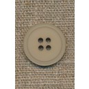 4-huls knap sand/beige, 20 mm.