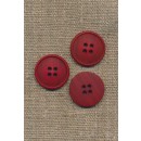 4-huls knap meleret rød 20 mm.