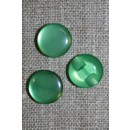 Rund blank knap 12 mm. grøn