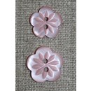 Blomster knap lys gammel rosa i 2 str.