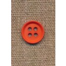 4-huls knap i orange 15 mm.
