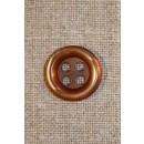 Gylden 4-huls knap, 16 mm