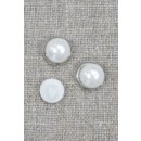 Rund knap i perlemorslook, 11 mm.