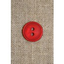Rød 2-huls knap 13 mm.