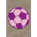 Fodbold lyserød/cerisse, stor